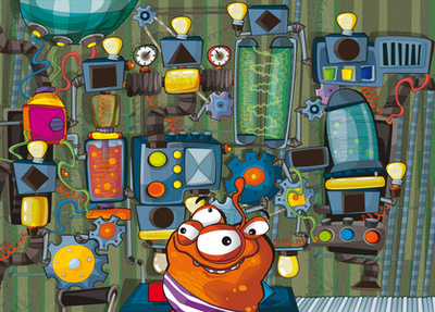 動畫中的科幻工廠 飛碟機器的創造與修復